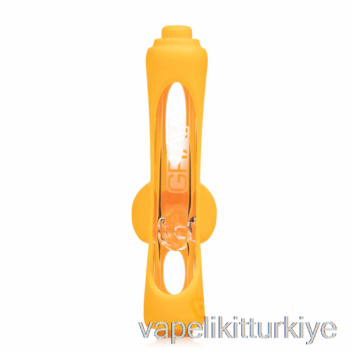 Vape Türkiye Grav Mini Steamroller Silikon Kaplamalı Hardal Sarısı
